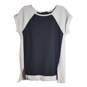 Sanctuary Black and Gray Short Sleeve Tee